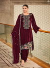 Gull Jee Ek Noor Embroidered Valvet  Designer Salwar Suits
